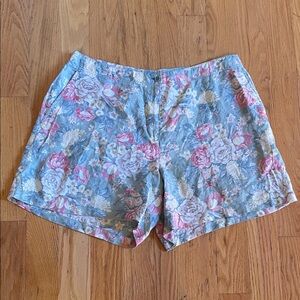 Ralph Lauren Floral Women's Shorts - Pink and Green
